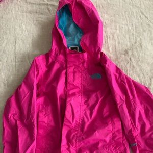 Girls North Face rain jacket